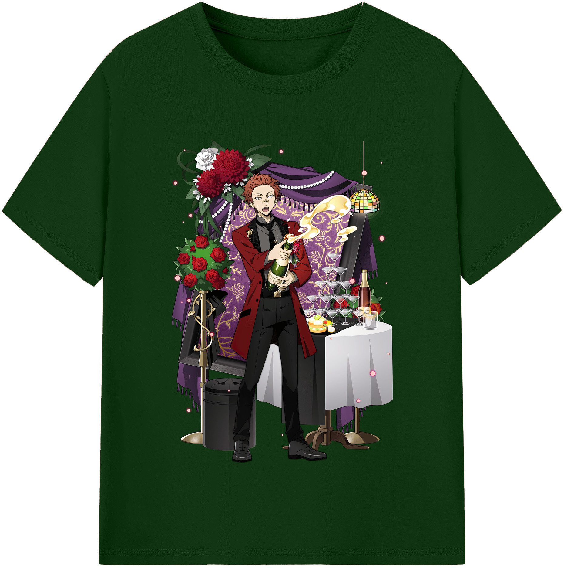 （画像用） 文豪ストレイドッグス Bungo Stray Dogs 綿100％半袖Tシャツ（フロントプリント）